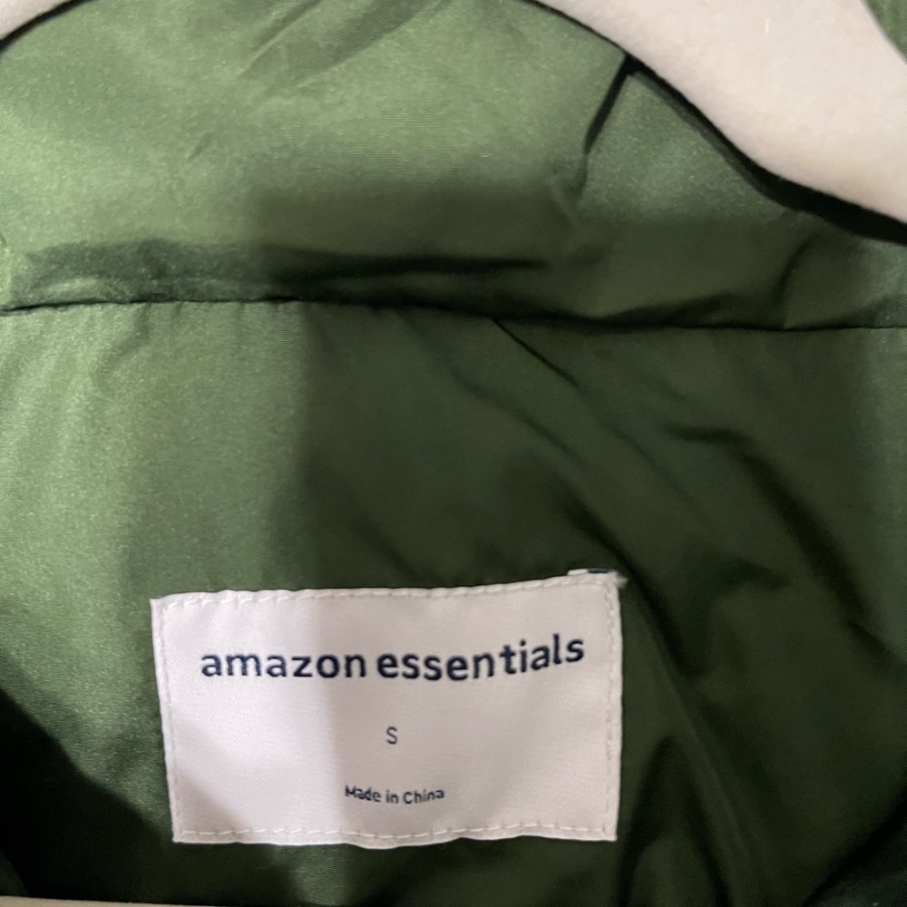 Amazon Essentials Olive Green Jacket With Sherpa … - image 3